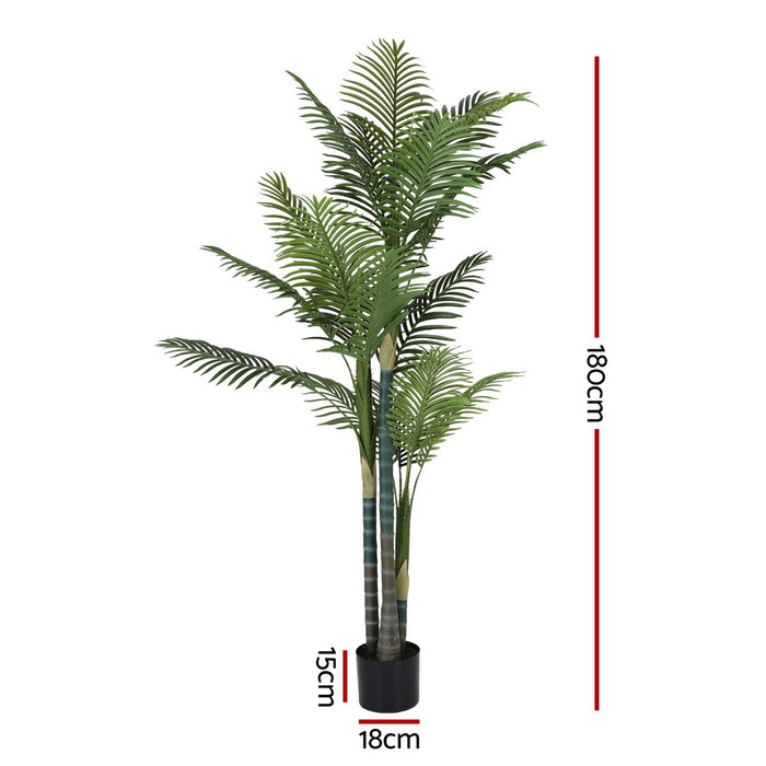180cm Artificial Palm Tree Faux Trees Indoor Decor Artificial Plants Lifelike Plant 1.8M