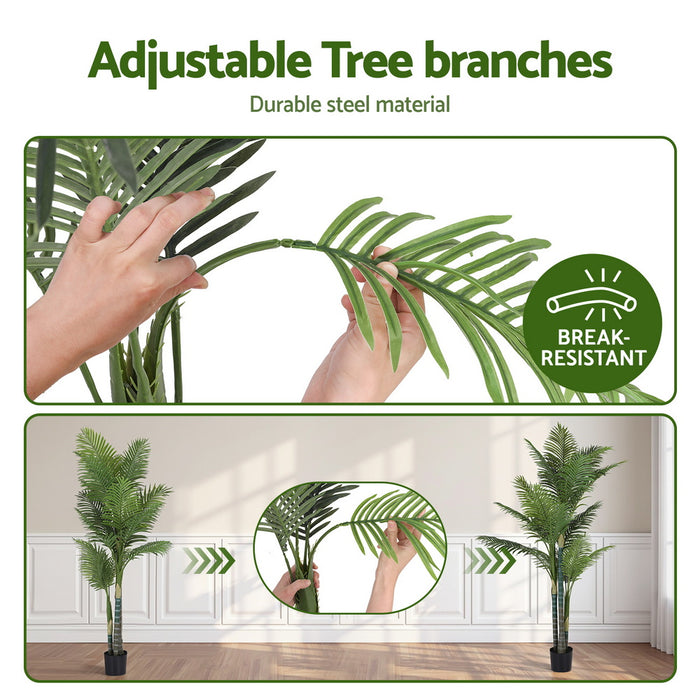 180cm Artificial Palm Tree Faux Trees Indoor Decor Artificial Plants Lifelike Plant 1.8M
