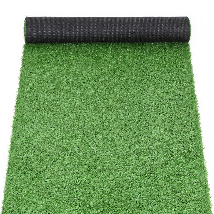 Artificial Grass Turf Rug Fake Grass 2 Rolls 15Mm Height 50cm X 2M Indoor Outdoor Synthetic Grass Mat Carpet With Drainage Holes Plastic Plant