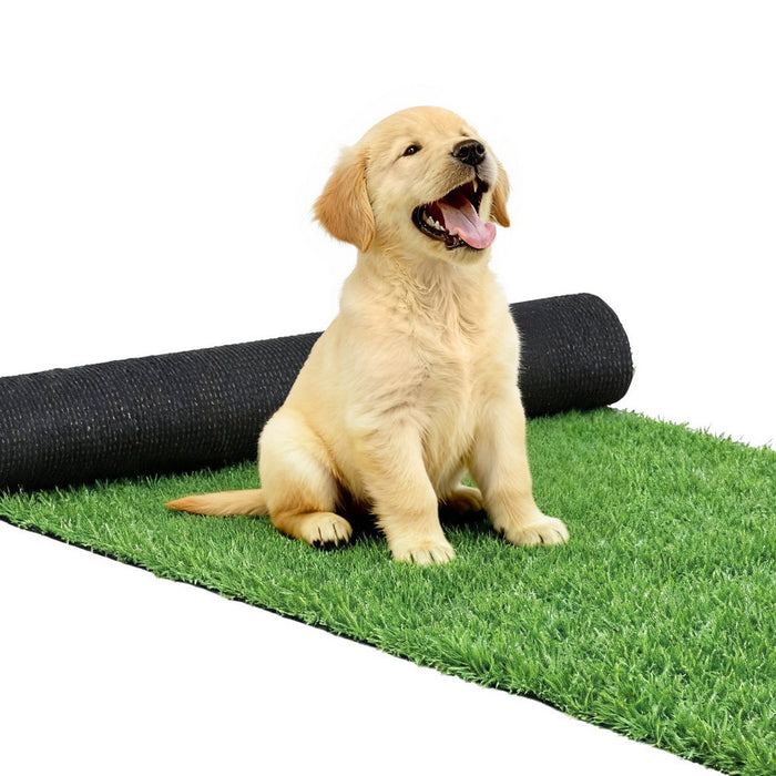 Artificial Grass Turf Rug Fake Grass 2 Rolls 15Mm Height 50cm X 2M Indoor Outdoor Synthetic Grass Mat Carpet With Drainage Holes Plastic Plant