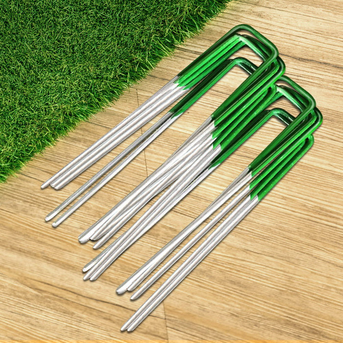 Artificial Grass 50pcs Synthetic Pins Fake Lawn Turf Weed Mat Pegs Joining Tape