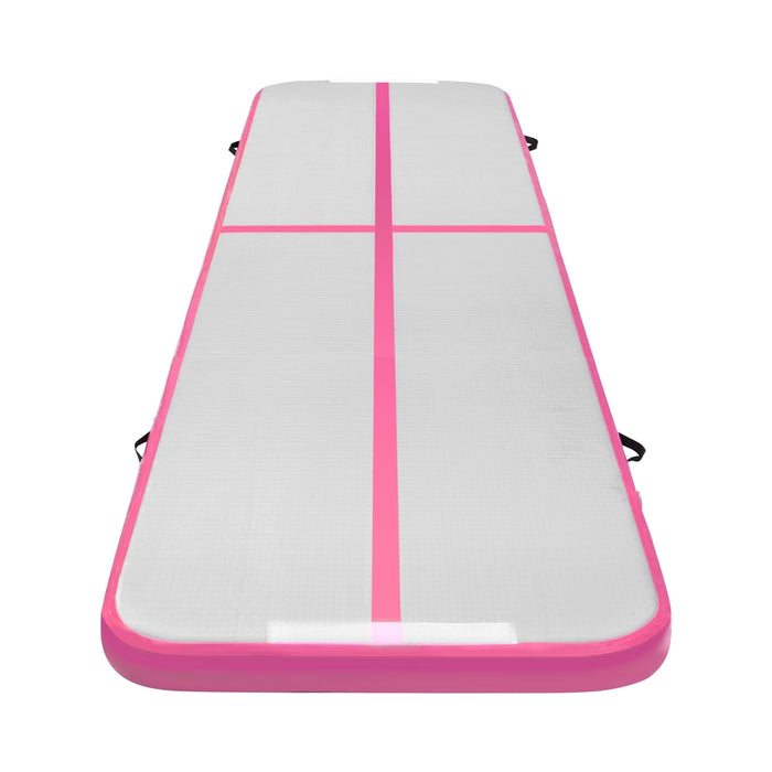 4M Air Track Gymnastics Tumbling Exercise Cheerleading Mat Inflatable Pink