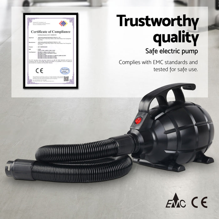 4M Air Track Gymnastics Tumbling Exercise Yoga Mat With Pump Inflatable Purple