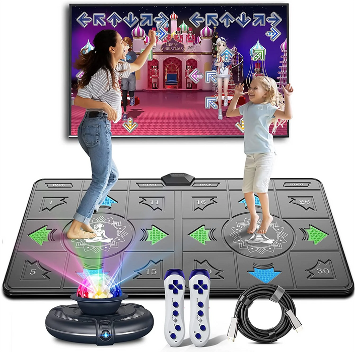 Tv / Pc Dance Mat Game Double Family Sports Motion Sensing Fun For Kids / Adults Non Slip Music Fitness Carpet