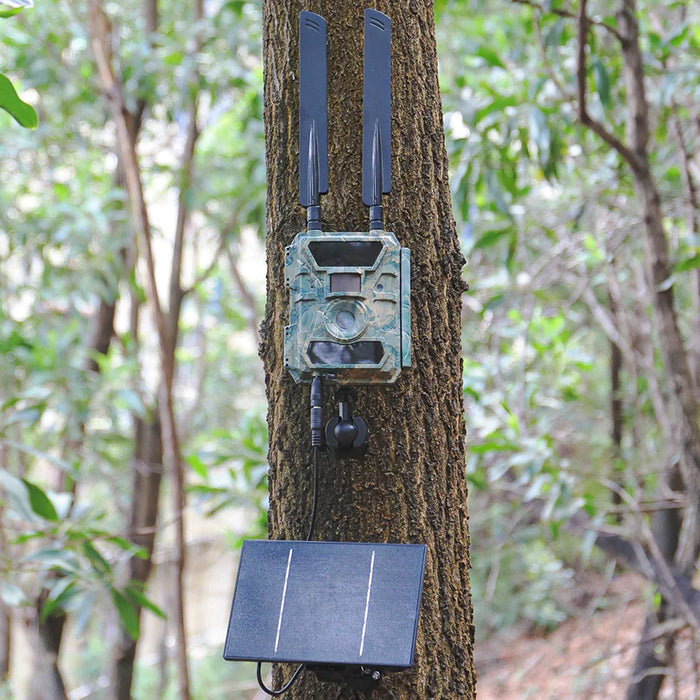 Portable Solar Charger For Security Camera 5V / 6V 4W Panel Dc 5521 Output