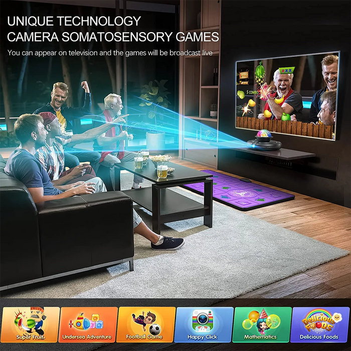 Wireless Dance Mat Game For Tv / Pc Double User With Motion Sensing & Non Slip Pads