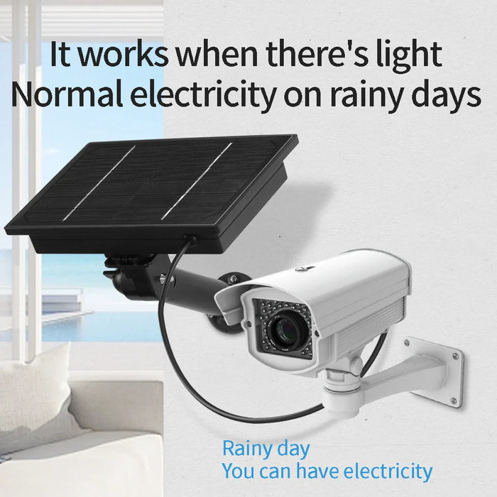 Portable Solar Charger For Security Camera 5V / 6V 4W Panel Dc 5521 Output