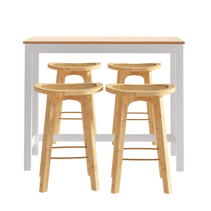 Bar Table And Stools Set Dining Desk Kitchen Chairs Cafe Pub