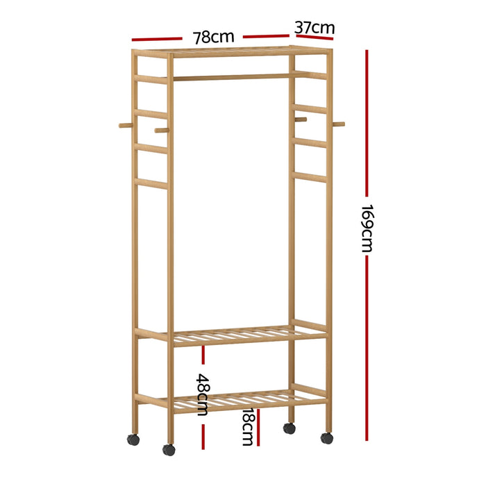 Clothes Rack Wardrobe Coat Stand 169cm