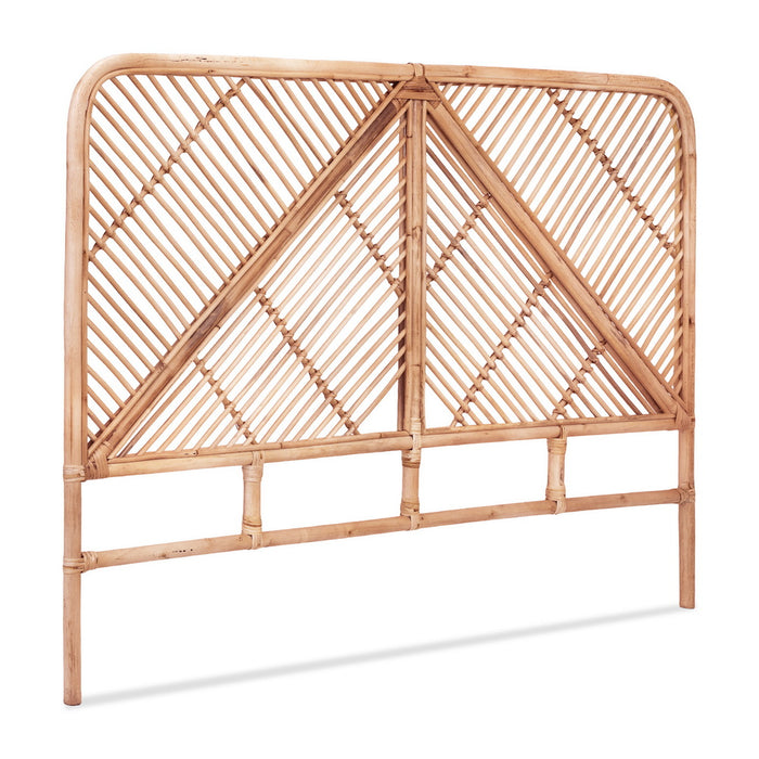 Bed Headboard Queen Bedhead Rattan Fred Pine