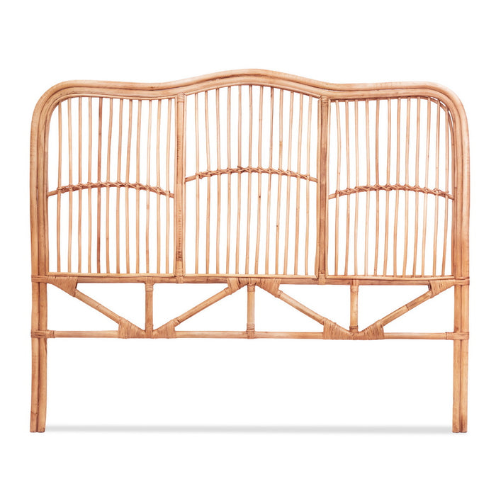 Bed Headboard Double Bedhead Rattan Nero Pine