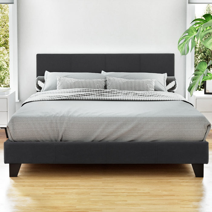 Bed Frame Double Size Charcoal Neo