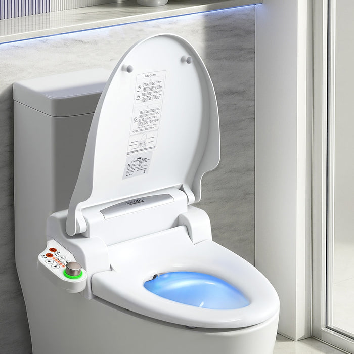 Electric Bidet Toilet Seat Cover Led Night Light Heated Seat With Remote
