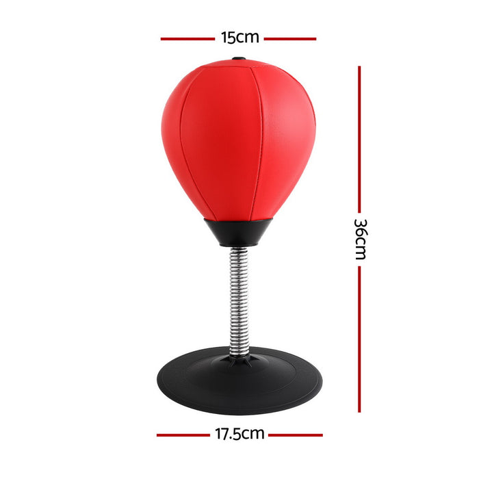 Desktop Punching Boxing Bag Stand Set With Pump Swivel Speed Balls