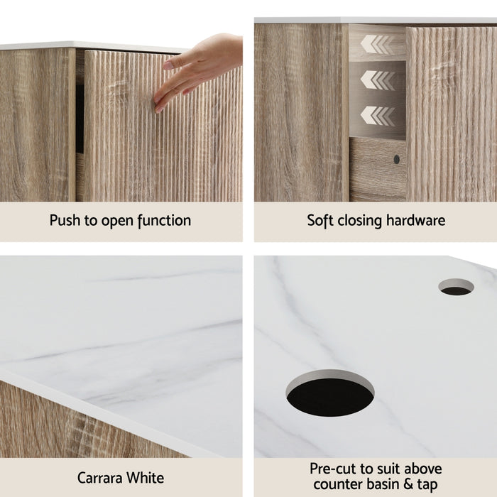 Vanity Unit 915Mm With Basin Oak