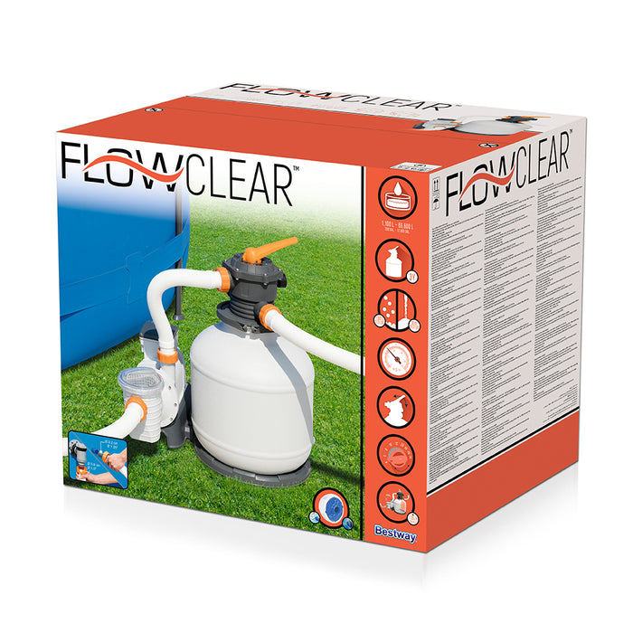 Pool Pump Sand Filter 3000Gph 11355L/H Pools Flowclear? Filters