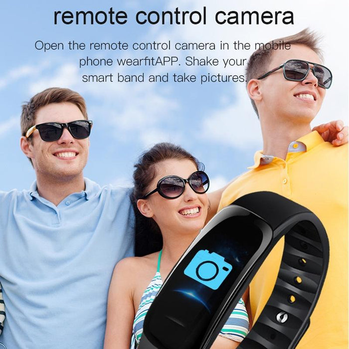 Ips Smart Bracelet Call Reminder Hr/Bp Monitoring Sleep/Sedentary Tracking Remote Control