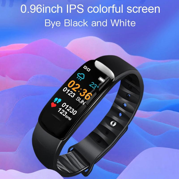 Ips Smart Bracelet Call Reminder Hr/Bp Monitoring Sleep/Sedentary Tracking Remote Control