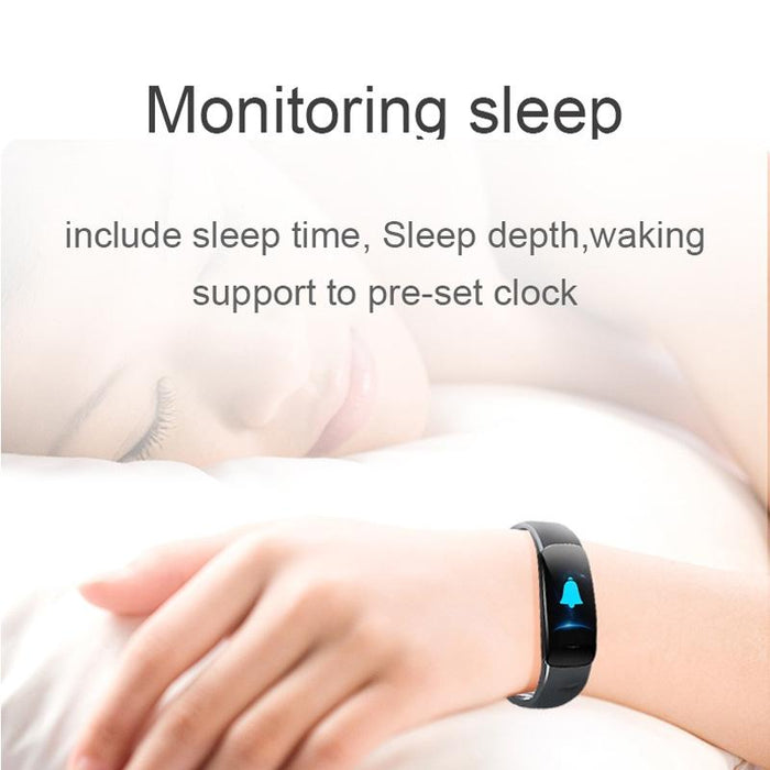 Ips Smart Bracelet Call Reminder Hr/Bp Monitoring Sleep/Sedentary Tracking Remote Control