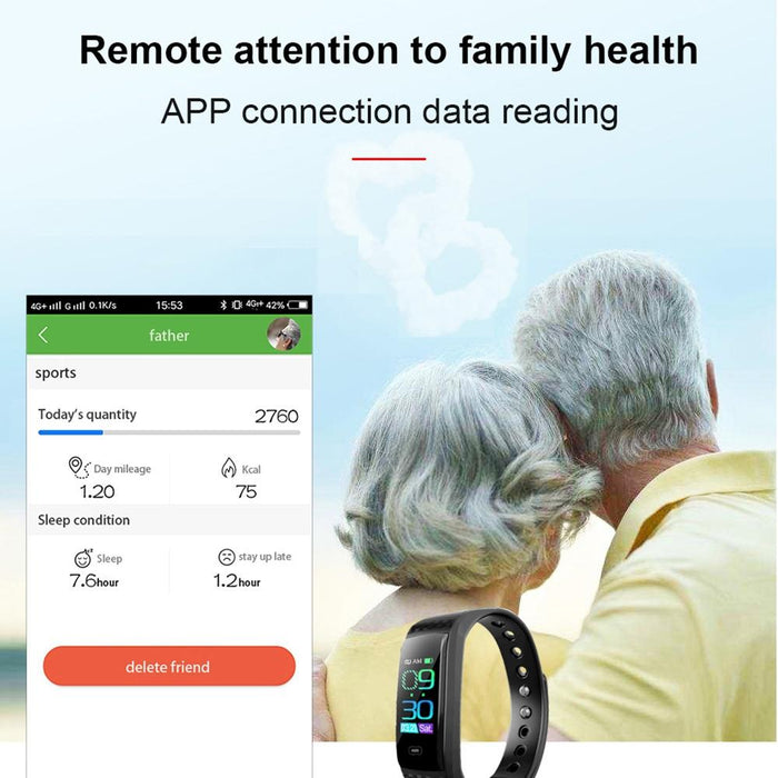 Ips Smart Bracelet Ip67 Waterproof Call Reminder Heart Rate Blood Pressure Sleep Monitoring