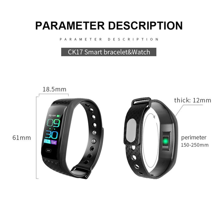 Ips Smart Bracelet Ip67 Waterproof Call Reminder Heart Rate Blood Pressure Sleep Monitoring
