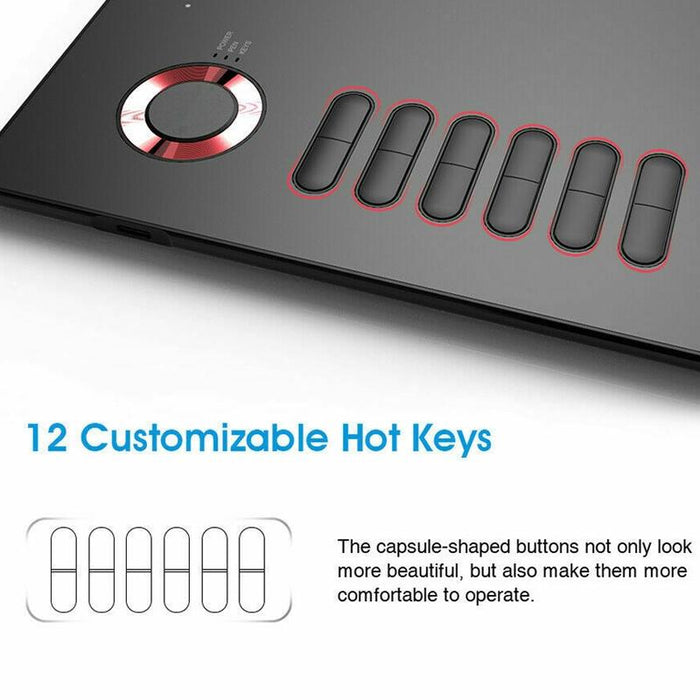 10X6 Inch Smart Touch Graphic Tablet With Type-C Interface