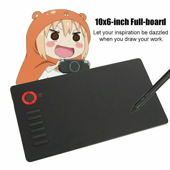 10X6 Inch Smart Touch Graphic Tablet With Type-C Interface