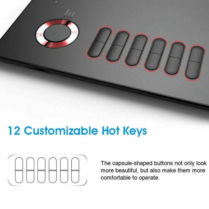 10X6 Inch Smart Touch Graphic Tablet With Type-C Interface