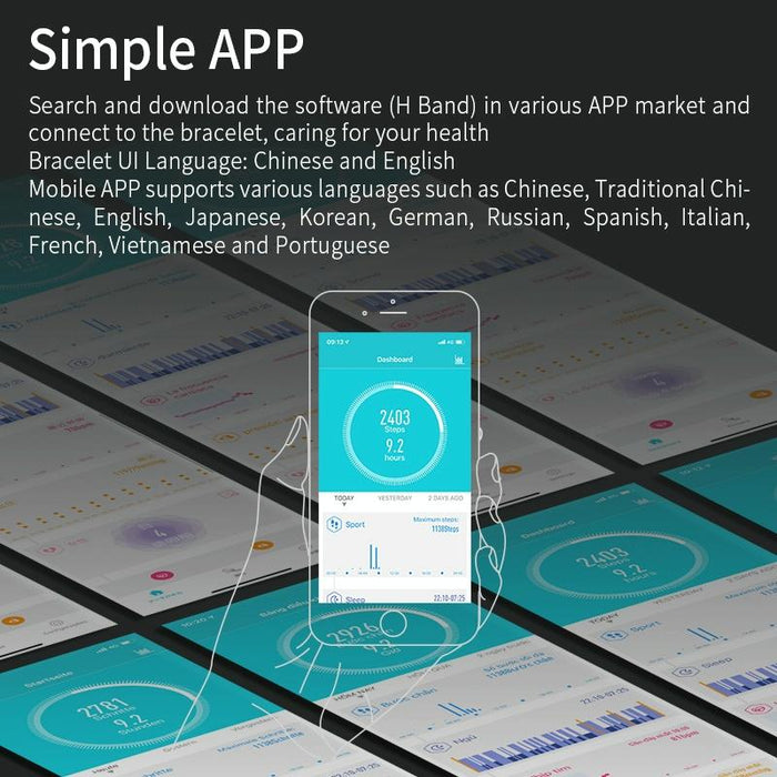 Ip67 Waterproof Smart Bracelet Tft Screen Inches