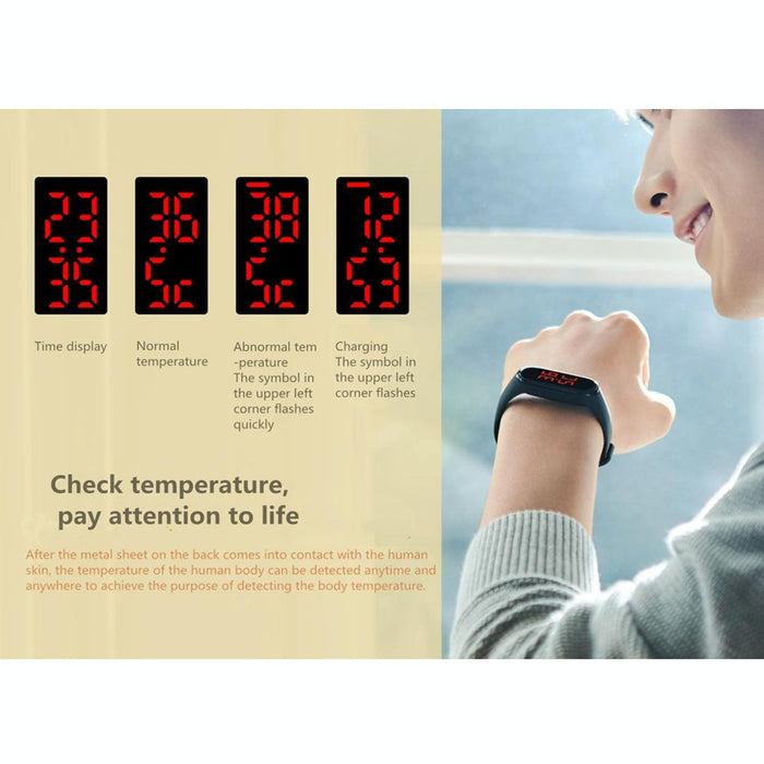 Smart Temperature Bracelet 30 45 C Measurement Range