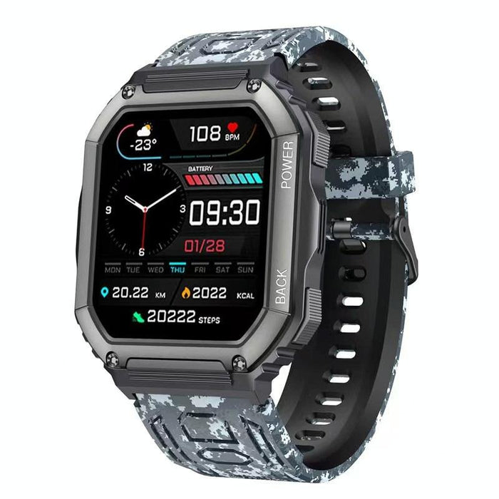 Waterproof Pedometer Sport Smart Watch With Heart Rate & Bt Calling