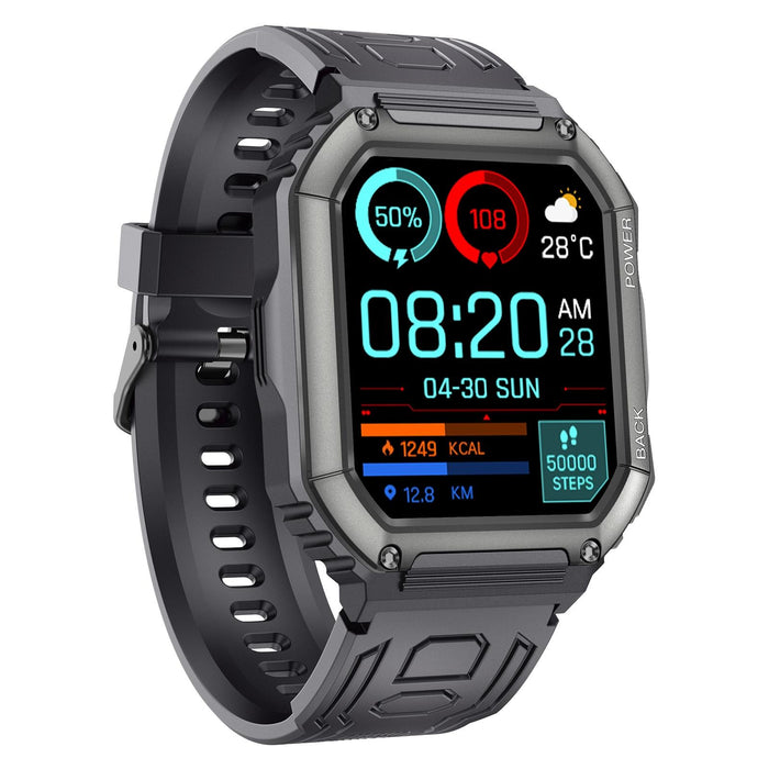 Waterproof Pedometer Sport Smart Watch With Heart Rate & Bt Calling