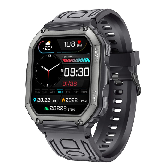 Waterproof Pedometer Sport Smart Watch With Heart Rate & Bt Calling