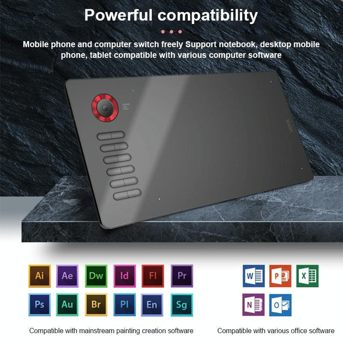 10X6 Inch Smart Touch Graphic Tablet With Type-C Interface