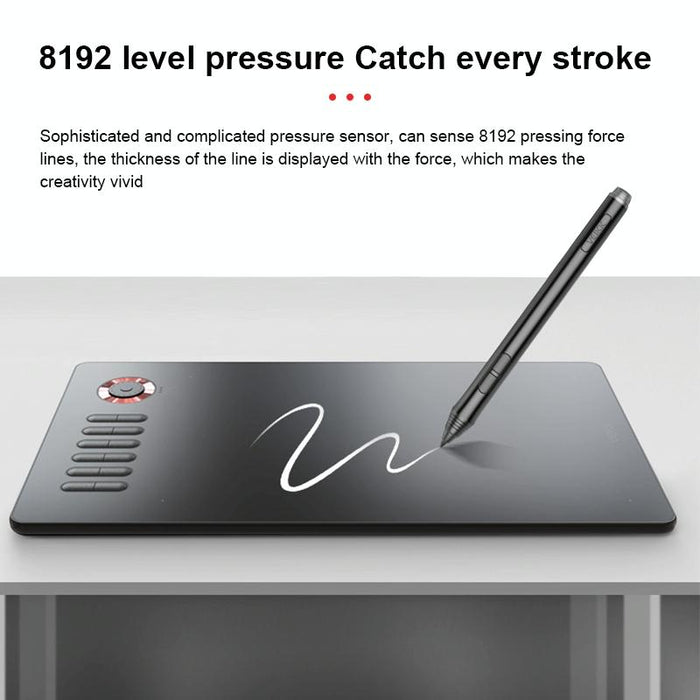 10X6 Inch Smart Touch Graphic Tablet With Type-C Interface