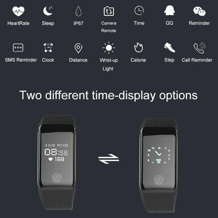 Oled Fitness Tracker Ip67 Waterproof