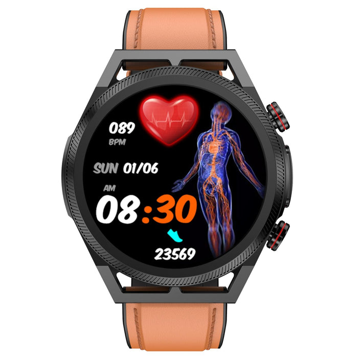 1.39 Inch Ips Screen Waterproof Smart Watch With Body Temp & Ecg Support