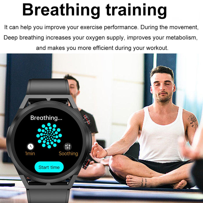 1.39 Inch Ips Screen Waterproof Smart Watch With Body Temp & Ecg Support