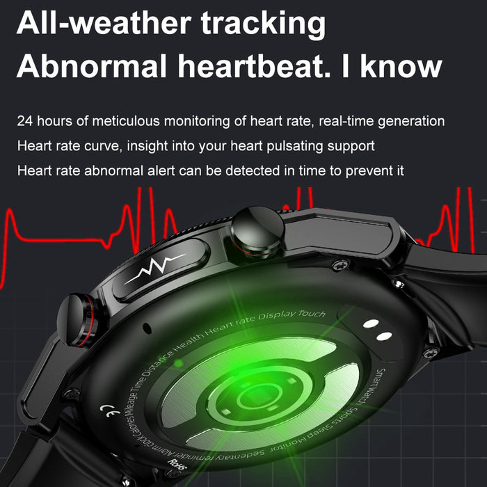 1.39 Inch Ips Screen Waterproof Smart Watch With Body Temp & Ecg Support