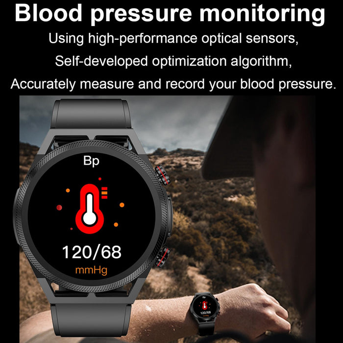 1.39 Inch Ips Screen Waterproof Smart Watch With Body Temp & Ecg Support