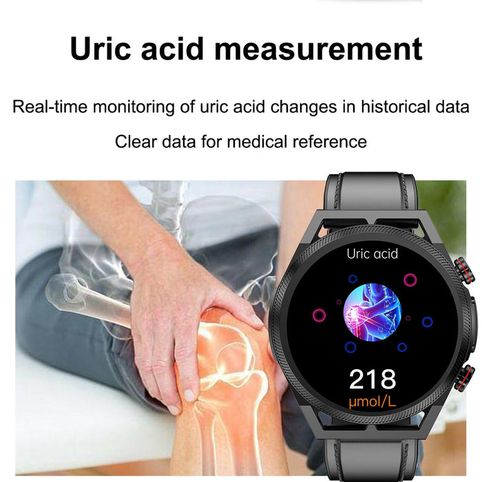 1.39 Inch Ips Screen Waterproof Smart Watch With Body Temp & Ecg Support