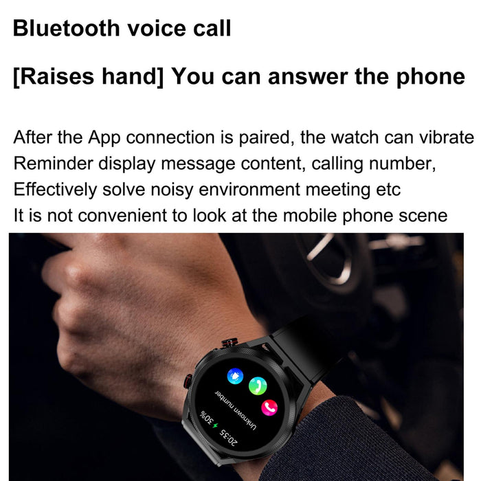 1.39 Inch Ips Screen Waterproof Smart Watch With Body Temp & Ecg Support