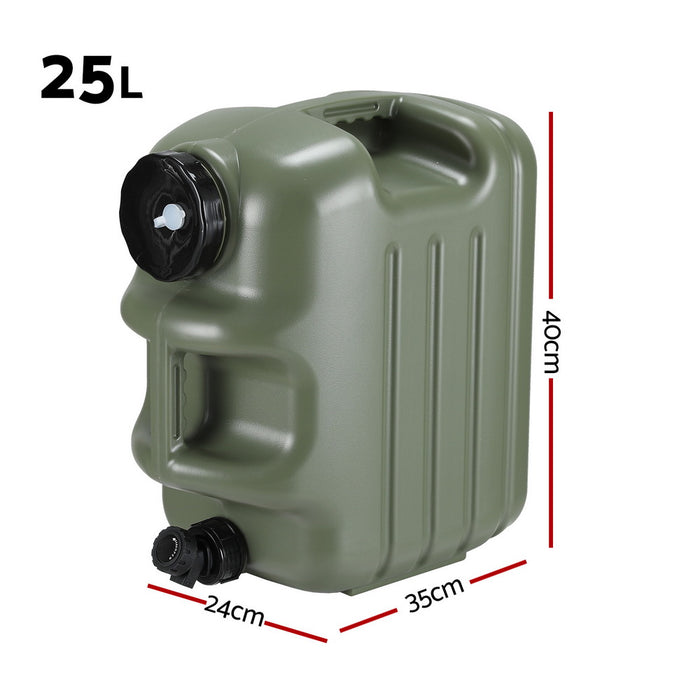 25L Water Container Jerry Can Bucket Camping Outdoor Storage Tank