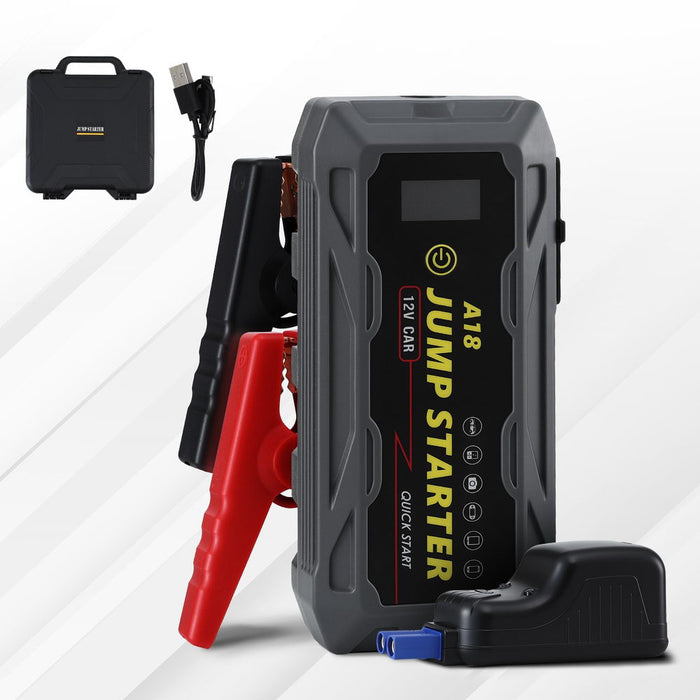 2000A Portable Car Jump Starter 12V Lithium Battery Booster Pack Power Bank & Jumper Cables