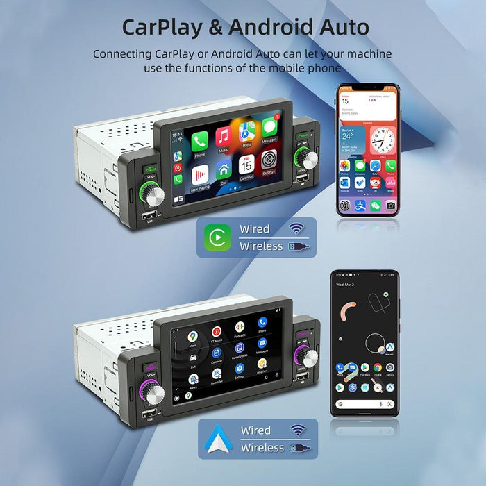 5 Inch Car Mp5 Inch Player W / Wireless Phone Mirror Link & Steering Wheel Control