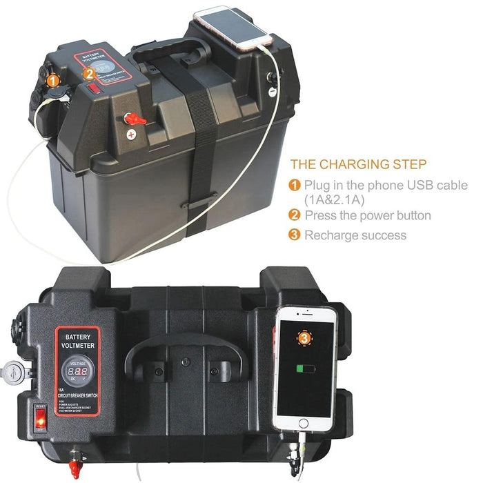12V Usb Emergency Power Supply For Outdoor Use