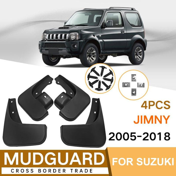 For Suzuki Jimny 2005-2018 4Pcs / Set Car Auto Soft Plastic Splash Flaps Fender Guard