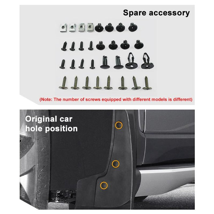 For Suzuki Jimny 2019-2023 4Pcs / Set Car Auto Soft Plastic Splash Flaps Fender Guard