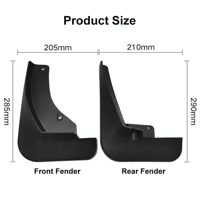 For Nissan Kicks 2017-2022 4Pcs / Set Car Auto Soft Plastic Splash Flaps Fender Guard