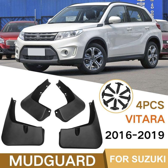 For Suzuki Vitara 2016-2019 4Pcs / Set Car Auto Soft Plastic Splash Flaps Fender Guard